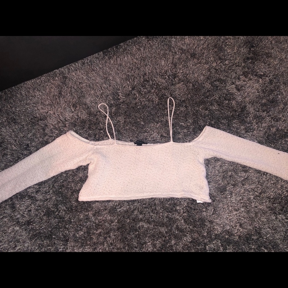 🧶 AEROPOSTALE White Crochet Crop Top 🧶